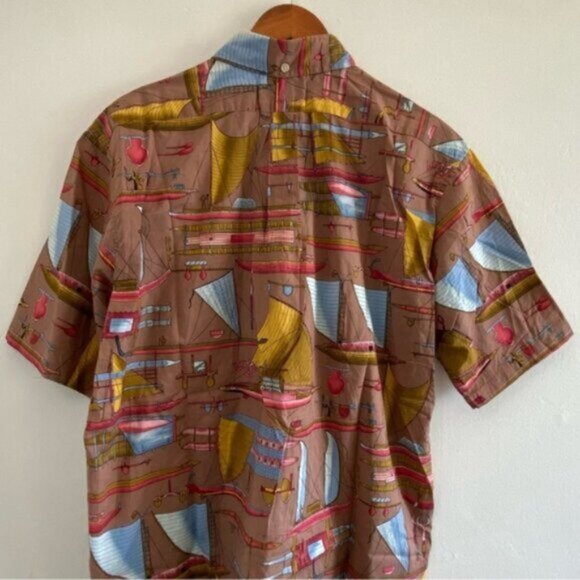 VTG Reyn Spooner Herb Kawainui Kane Shirt Top Mens XL Egyptian Cotton Nautical - Picture 10 of 12